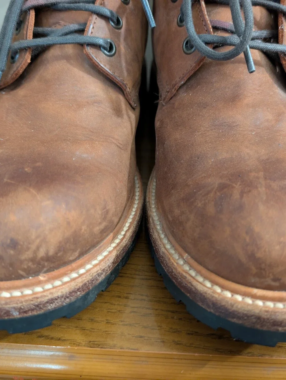 Wilcox Boots Shiloh Rust Brown Leather  Work Lace  Men's Size 10